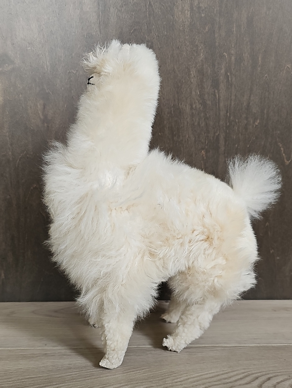 Handmade Alpaca Llama With Real Llama Wool 12"